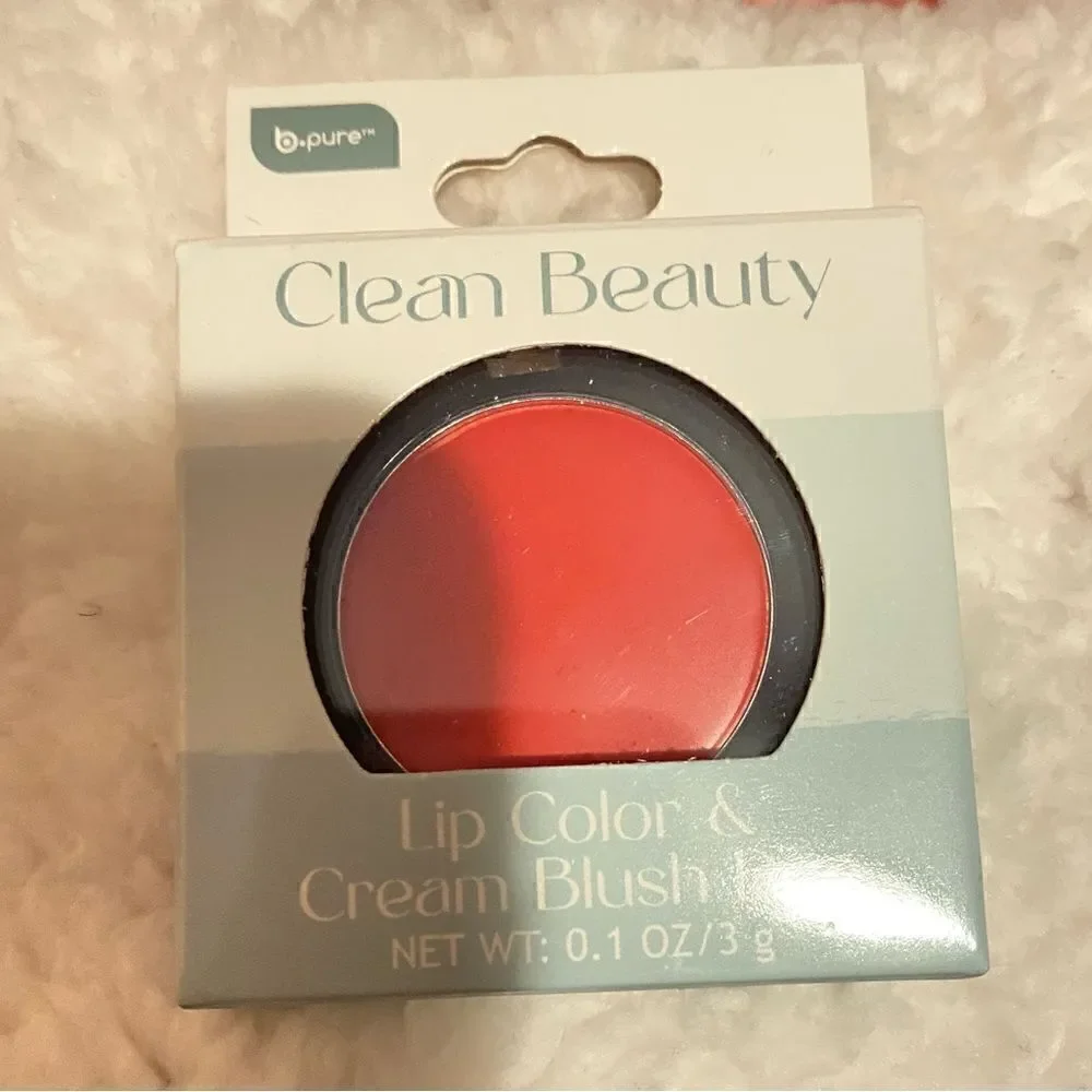 🛍️B-Pure Clean Beauty lip color cream Blush Duo & Essentially Ageless powder💥